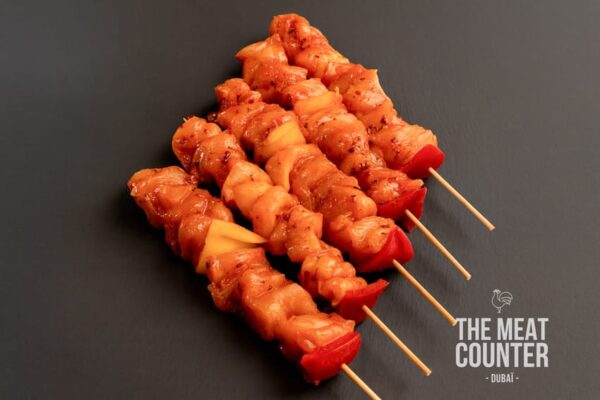 Fresh Chicken Skewers Barbecue