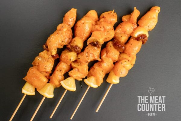 Fresh Chicken Skewers Curry